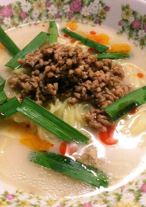 簡単!坦々風とんこつラーメン♪-レシピのメイン写真