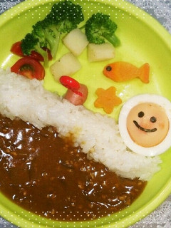 子供が喜ぶ♪ダムカレー<離乳食完了期~>-レシピのメイン写真
