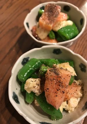 燻製サーモンと白カビチーズのサラダ仕立て-レシピのメイン写真