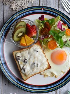 水切りヨーグルトのチーズケーキ風トースト-レシピのメイン写真