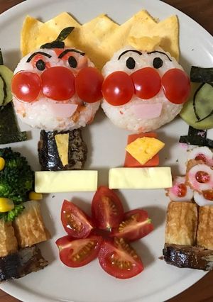 ☆アンパンマン☆ひなまつりプレート☆-レシピのメイン写真