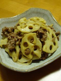 ◎れんこんと牛肉のあまから炒め-レシピのメイン写真