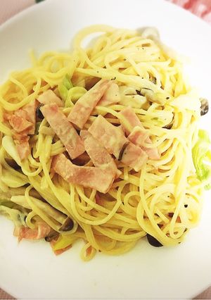 卵無しで美味しく 味噌チーズカルボナーラ-レシピのメイン写真