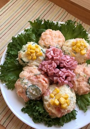 お祝いに♡2色ポテトサラダ♡-レシピのメイン写真