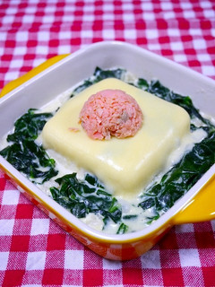 簡単!チーズ豆腐ほうれん草クリームドリア-レシピのメイン写真