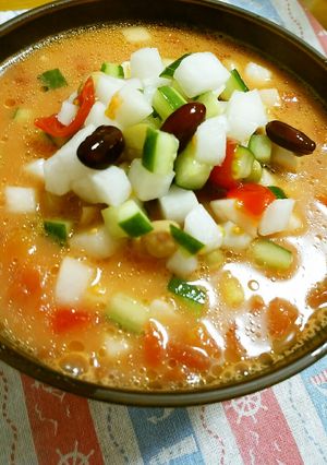 コロコロ野菜のトマトチーズラーメン-レシピのメイン写真