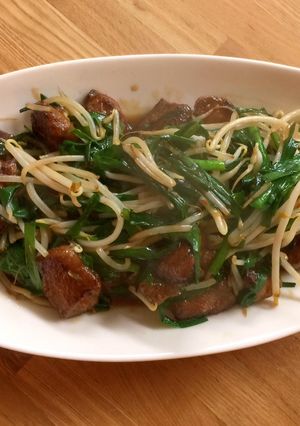 鹿肉のニラもやし炒め（ピリ辛）-レシピのメイン写真