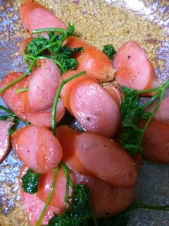 パセリとウインナー炒め-レシピのメイン写真