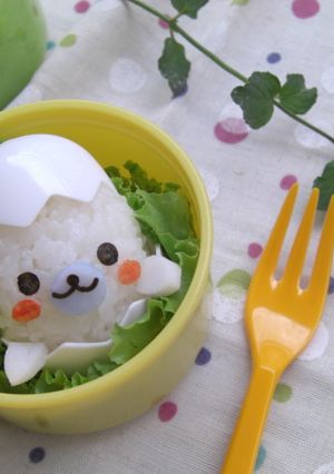 まめゴマ　キャラ弁-レシピのメイン写真
