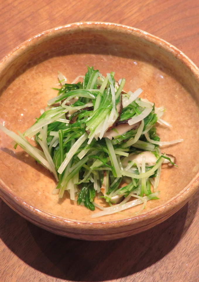 水菜と焼椎茸のお浸し-レシピのメイン写真