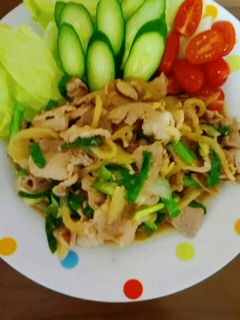 豚肉とニラの味噌生姜焼き-レシピのメイン写真