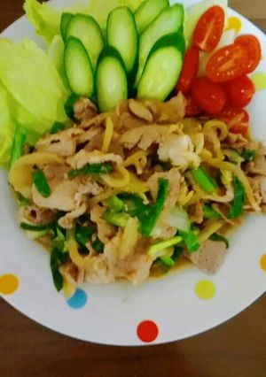 豚肉とニラの味噌生姜焼き-レシピのメイン写真