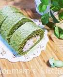 抹茶の和風ロールケーキ(更新あり)