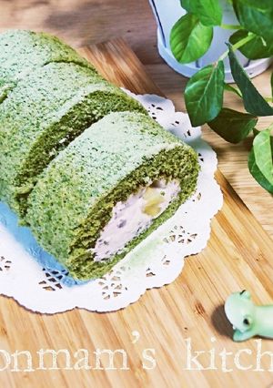 抹茶の和風ロールケーキ(更新あり)-レシピのメイン写真
