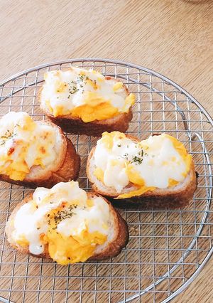 朝食に＊スクランブルエッグトースト-レシピのメイン写真