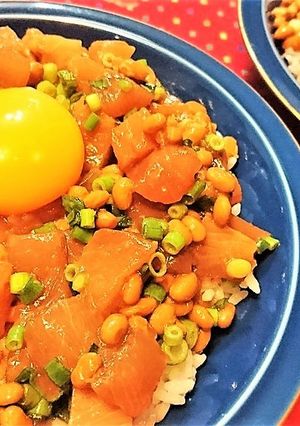 節約★絶品【とろ〜りネバネバ漬まぐろ丼】-レシピのメイン写真