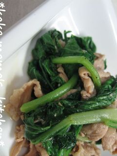 青菜♡♥豚昆布茶炒め-レシピのメイン写真