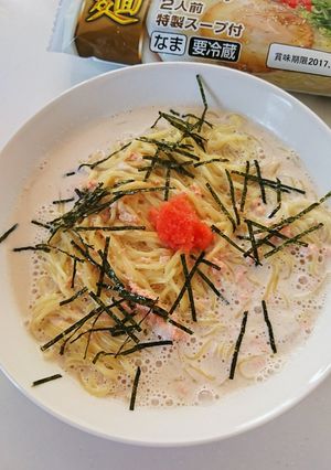 手軽に作れるたらこラーメン-レシピのメイン写真
