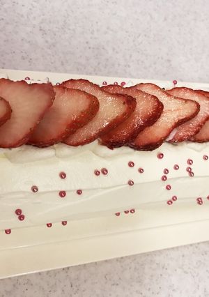 ☆米粉で苺のロールケーキ☆-レシピのメイン写真