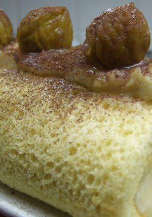 おさつｄｅモンブラン栗ーむロールケーキ☆-レシピのメイン写真