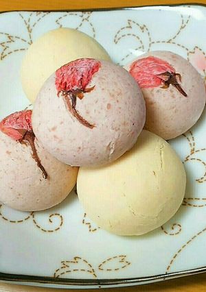 桜と白いチョコのポンディケージョ風-レシピのメイン写真
