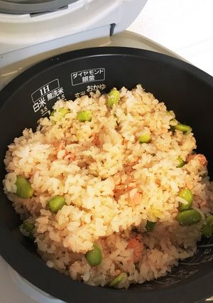 たらこと枝豆の炊き込みご飯-レシピのメイン写真