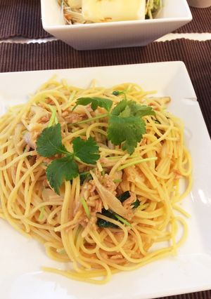 三つ葉とツナのバター醤油パスタ-レシピのメイン写真