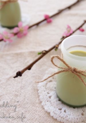 5分で！ぷるりん♬抹茶ミルクプリン-レシピのメイン写真