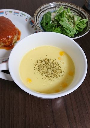 コーンスープの素をもっと美味しく♪-レシピのメイン写真