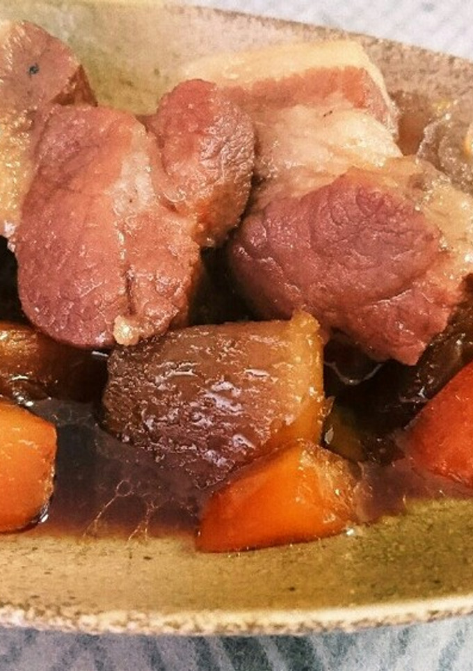 簡単☆大根と人参入り豚の角煮-レシピのメイン写真