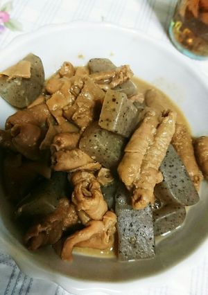家にある調味料で♪簡単モツ煮込み-レシピのメイン写真