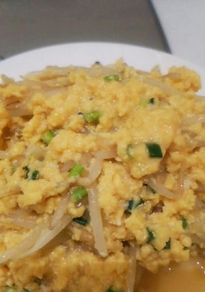 もやし味噌スクランブルエッグ-レシピのメイン写真