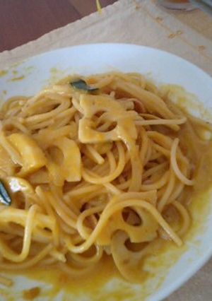 かぼちゃの簡単クリームパスタ-レシピのメイン写真