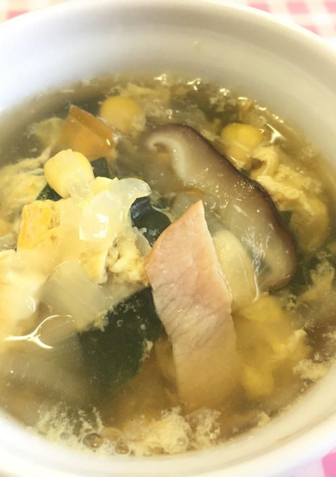 給食再現✨ほうれん草のふわふわスープ-レシピのメイン写真