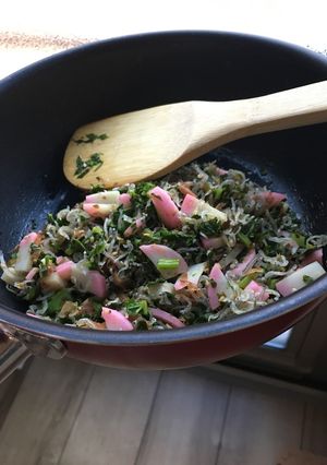 彩りプラスの菜っ葉ご飯♫-レシピのメイン写真