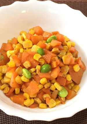 簡単!ヘルシー野菜ミックス!(^^)!-レシピのメイン写真