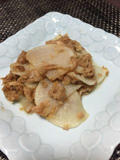 大根とシーチキン麹味噌炒め-レシピのメイン写真