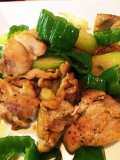 鶏肉とセロリとピーマンの生姜焼き-レシピのメイン写真