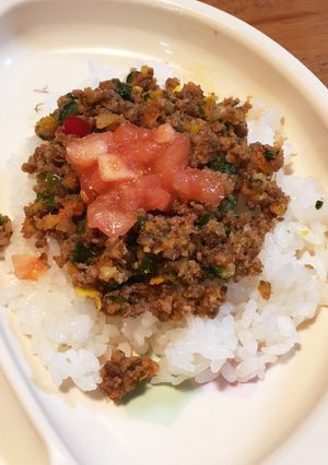 【幼児食】野菜こっぱみじんのタコライス-レシピのメイン写真