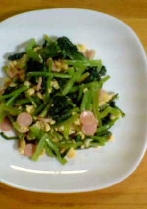 我が家の定番～ほうれん草＋卵＋チーズ炒め-レシピのメイン写真