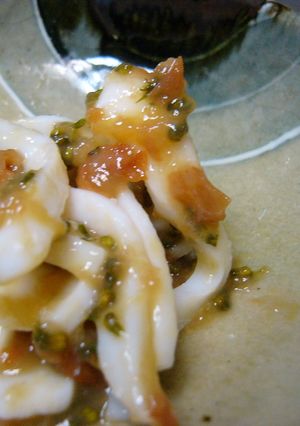 イカの梅和え（プチプチ食感！）-レシピのメイン写真