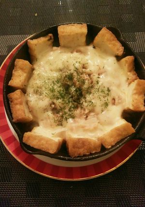 スキレットde厚揚げのツナマヨチーズ-レシピのメイン写真
