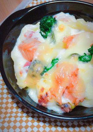 鮭のクリームグラタン-レシピのメイン写真