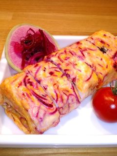 ☆しばわかめ入り卵焼き☆-レシピのメイン写真