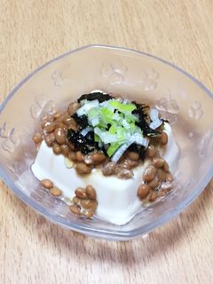 納豆とごま油の冷奴-レシピのメイン写真