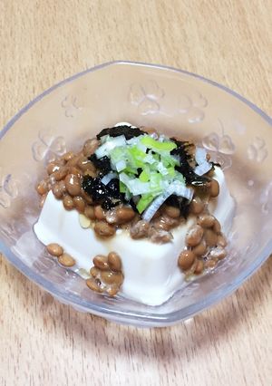 納豆とごま油の冷奴-レシピのメイン写真