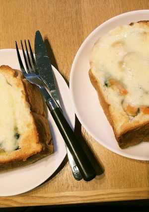 男の食パン鶏むね野菜チーズグラタン-レシピのメイン写真