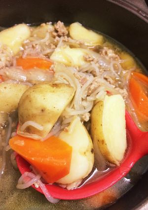 ＊新じゃがと豚ミンチで肉じゃが＊-レシピのメイン写真