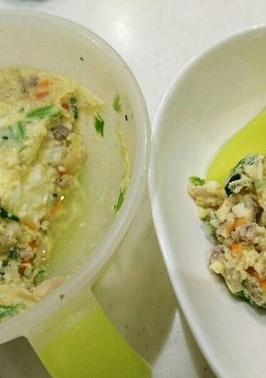【離乳食後期】みそ汁からレンチン茶碗蒸し-レシピのメイン写真