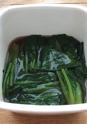こだわり満載「ほうれん草のおひたし」-レシピのメイン写真
